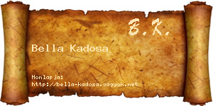 Bella Kadosa névjegykártya